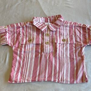 Boardroom -  Striped Pink Kids Button Down Shirt